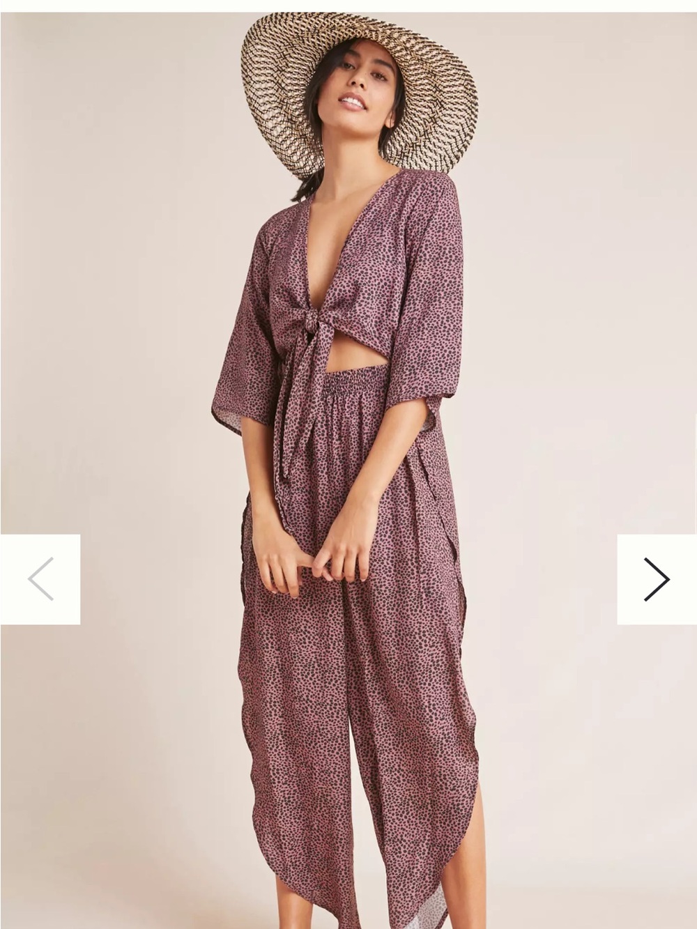 Maaji pink leaped Printed Cutout Jumpsuit
